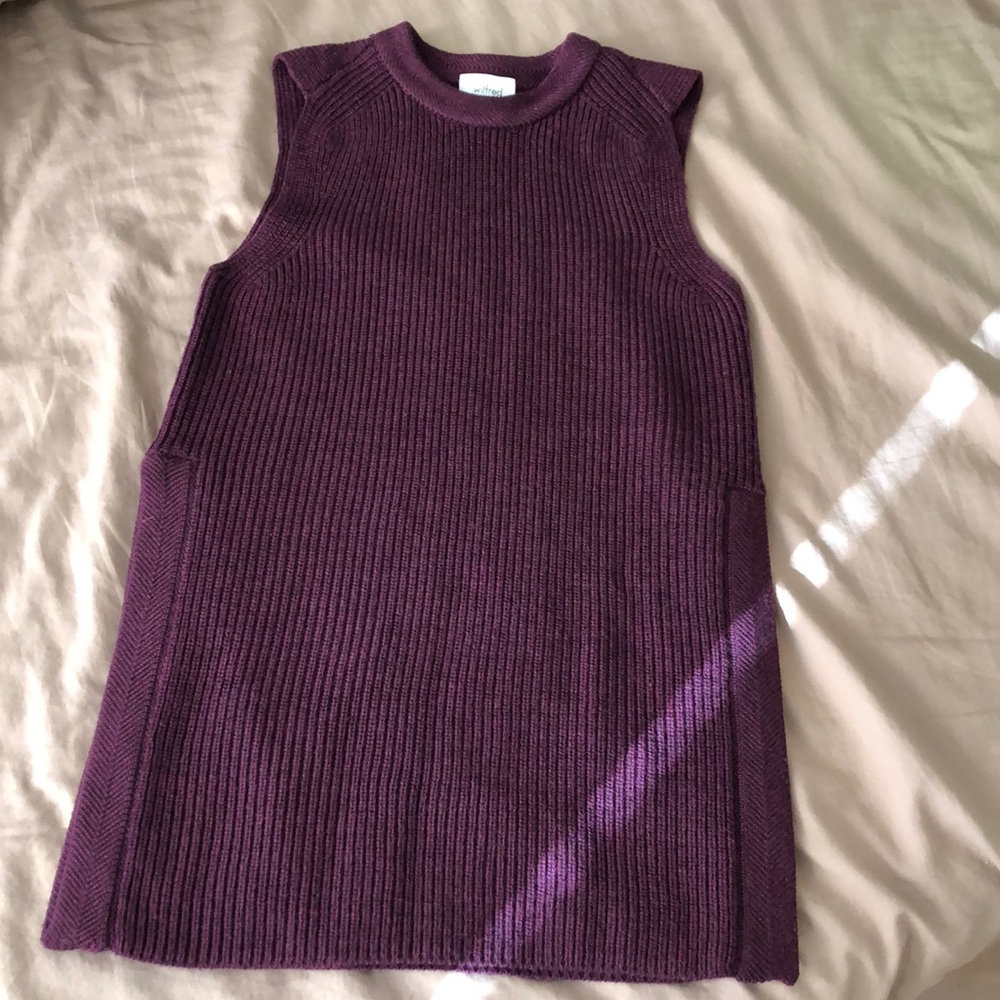 EUC ARITZIA WILFRED Palmier 100% Wool Tunic - XS